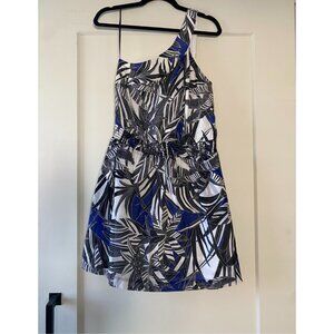 Trina Turk NWT | One Shoulder Cotton/Silk Blend Mini Dress